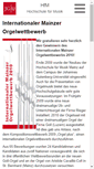 Mobile Screenshot of orgelwettbewerb.hfm-mainz.de